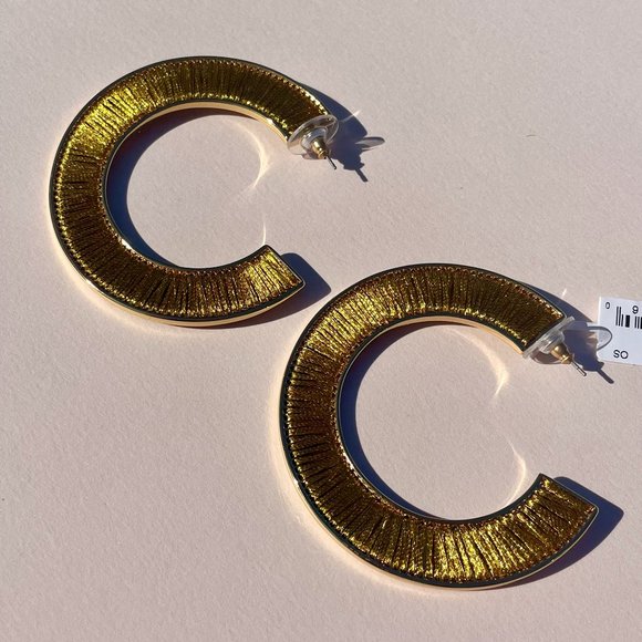 Mignonne Gavigan Jewelry - NWT Mignonne Gavigan New York Fiona Hoops Earrings in Gold, 18K Gold Pla…